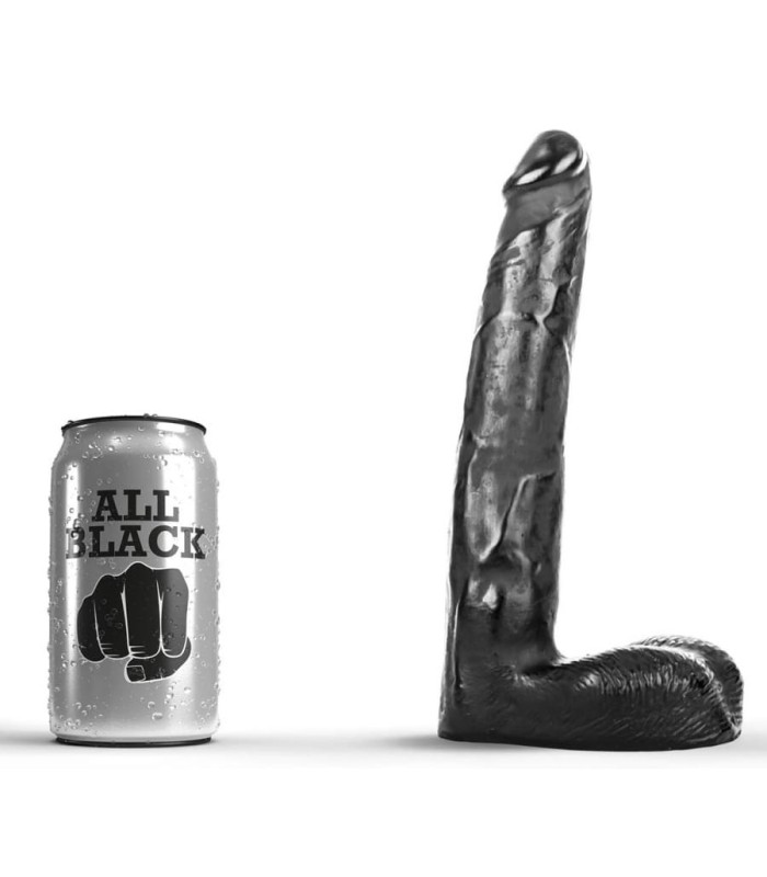 All Black - Gode Réaliste Black - gode pour gay