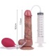 Godemichet Éjaculateur Réaliste Marron en silicone dimensions