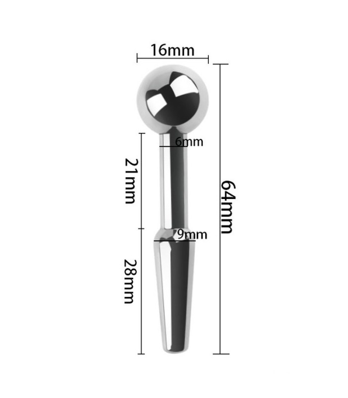Sonde Urètre Percée pour Pénis 9mm