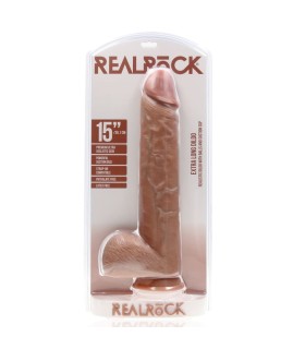 Gode Long XL Réaliste Marron 38x7,5cm