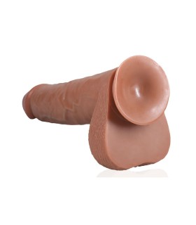 Gode Long XL Réaliste Marron 38x7,5cm