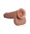 Gode Long XL Réaliste Marron 38x7,5cm
