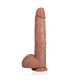 Gode Long XL Réaliste Marron 38x7,5cm