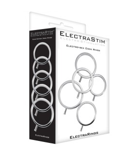 ElectraStim Cock Ring métal - electro sexe Kit 5 tailles - gay shop ElectraStim Cock Ring métal - electro sexe Kit 5 tailles - gay shop
