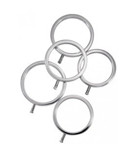 ElectraStim Cock Ring métal - electro sexe Kit 5 tailles - gay shop ElectraStim Cock Ring métal - electro sexe Kit 5 tailles - gay shop