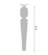 Wand Massage Caresse Rouge 25cm