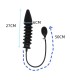 Plug Gonflable Noir à Soufflet - dimensions XXL