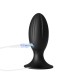 Plug anal vibrant en silicone noir avec base ventouse et télécommande
