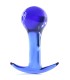 Plug Anal en Verre Bleu 8x4cm