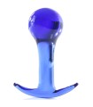 Plug Anal en Verre Bleu 8x4cm