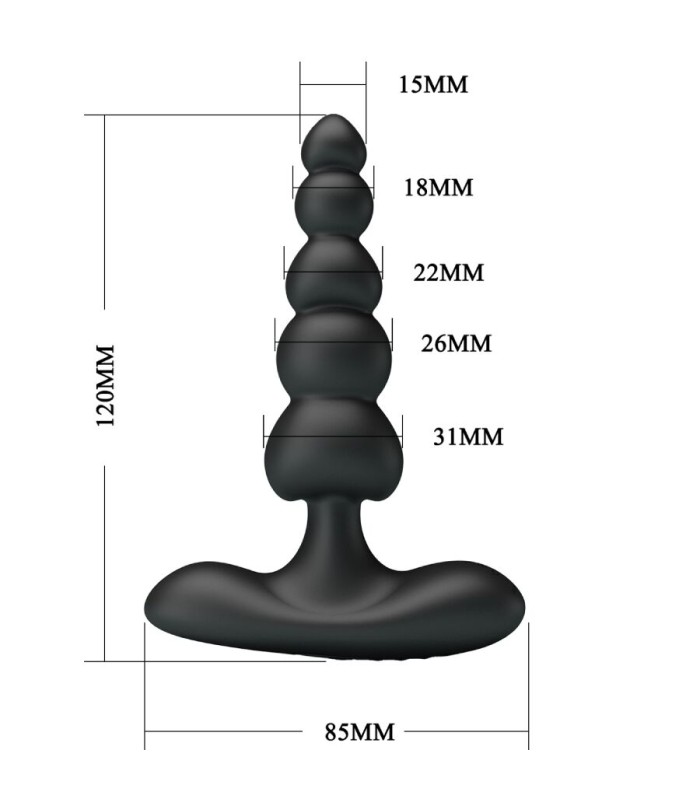 Plug Anal Vibrant Corban noir