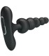 Plug anal vibrant Corban Pretty Love – silicone perlé, 10 vibrations, diamètre 1,5 à 3 cm