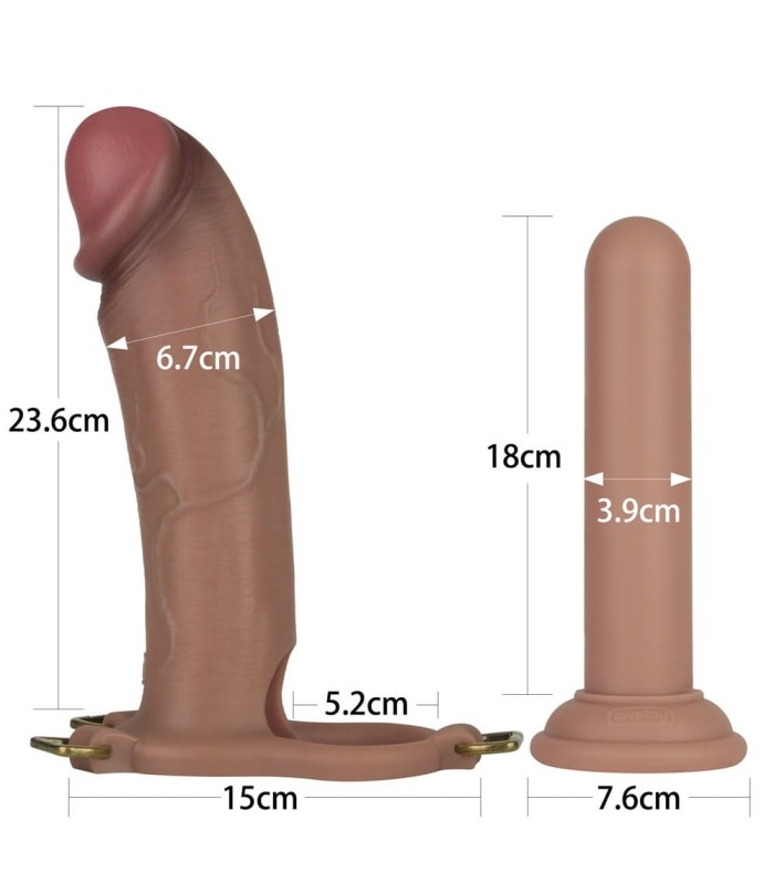 Gode Ceinture Creux XL Lovetoy 23x6,7cm