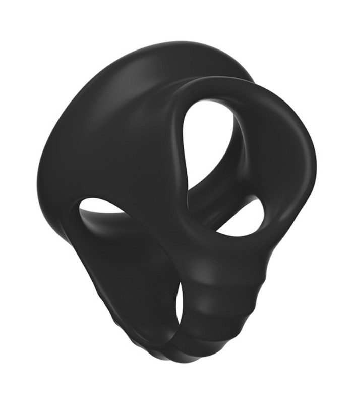 Ballstretcher en silicone triple anneaux séparateurs pour testicules et pénis
