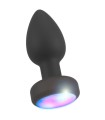 Plug Anal Lumineux Vibrant avec Télécommande 7x3,5cm