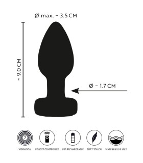 Plug Anal Lumineux Vibrant avec Télécommande