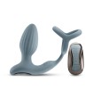 Plug Anal Vibrant et Rotatif avec Cockring 8x3,7cm