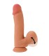 Gode Silicone avec Bourses Mobiles Hidden Desire
