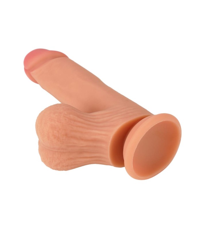 Gode Silicone avec Bourses Mobiles Hidden Desire