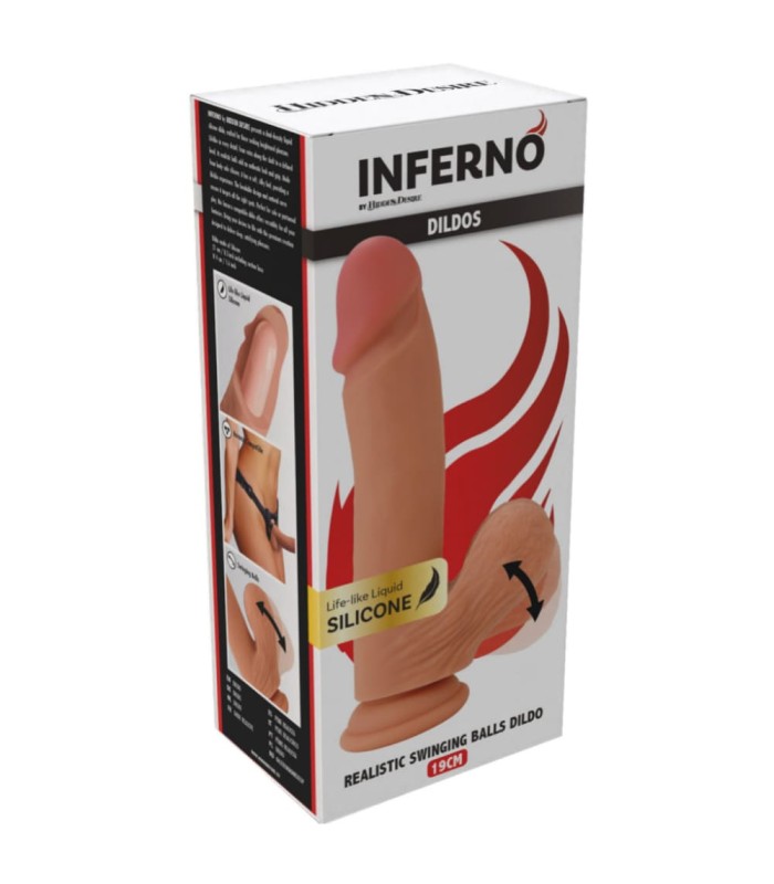 Gode Silicone avec Bourses Mobiles Hidden Desire packaging