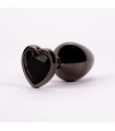 Coffret 3 Plugs Bijou Anal Coeur Noir