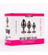 Coffret 3 Plugs Bijou Anal Coeur Noir