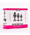 Coffret 3 Plugs Bijou Anal Coeur Noir