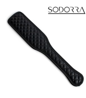 Paddle Fétiche Cuir Vegan Losange Noir 33cm