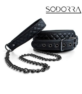 Ensemble en Cuir Collier et Laisse Sodorra