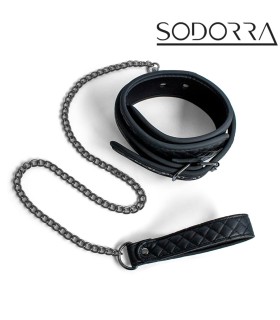 Ensemble en Cuir Collier et Laisse Sodorra