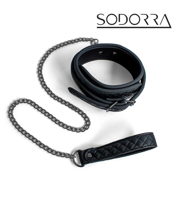 Ensemble en Cuir Collier et Laisse Sodorra