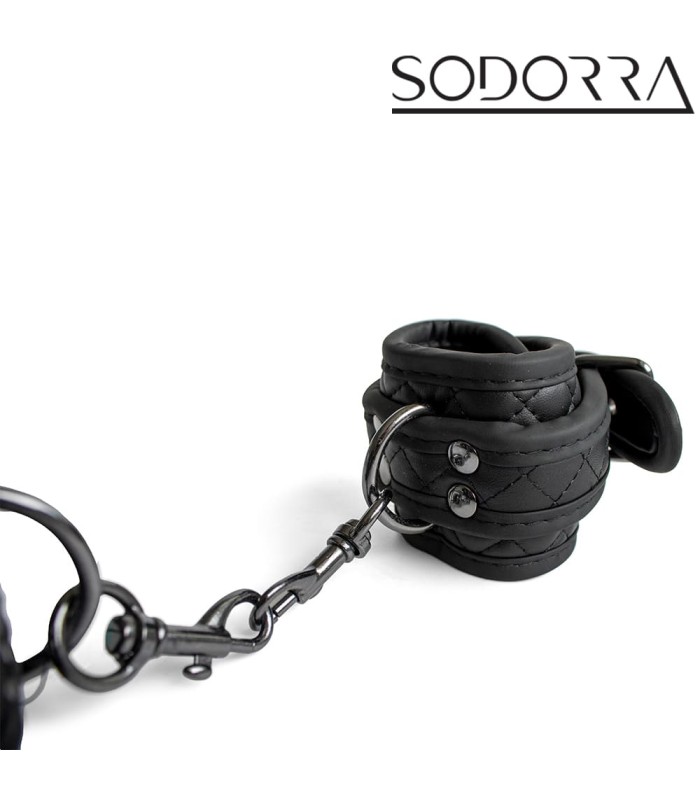 Menottes de Poignets en cuir Immobilisation BDSM
