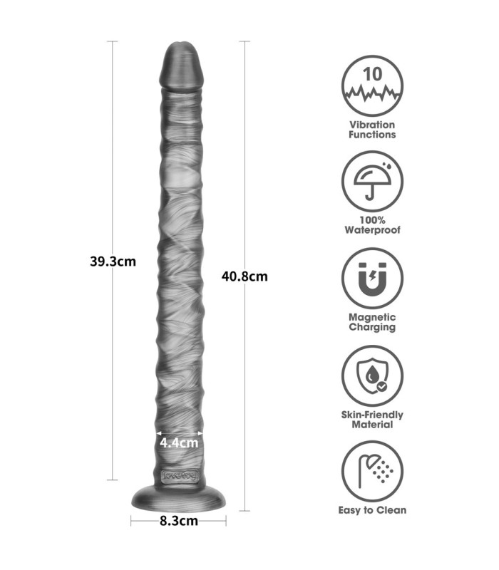 Long Gode Vibrant Lovetoy Vibrax 41x4,4cm
