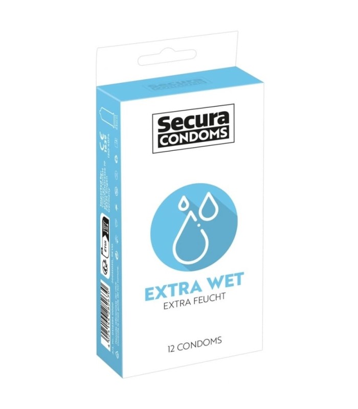 Préservatifs Extra Lubrifiés Wet Secura