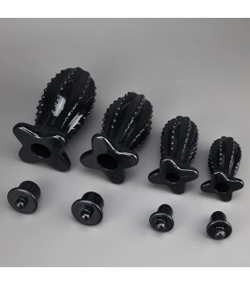 Plug Tunnel Anal Cactus avec Bouchon