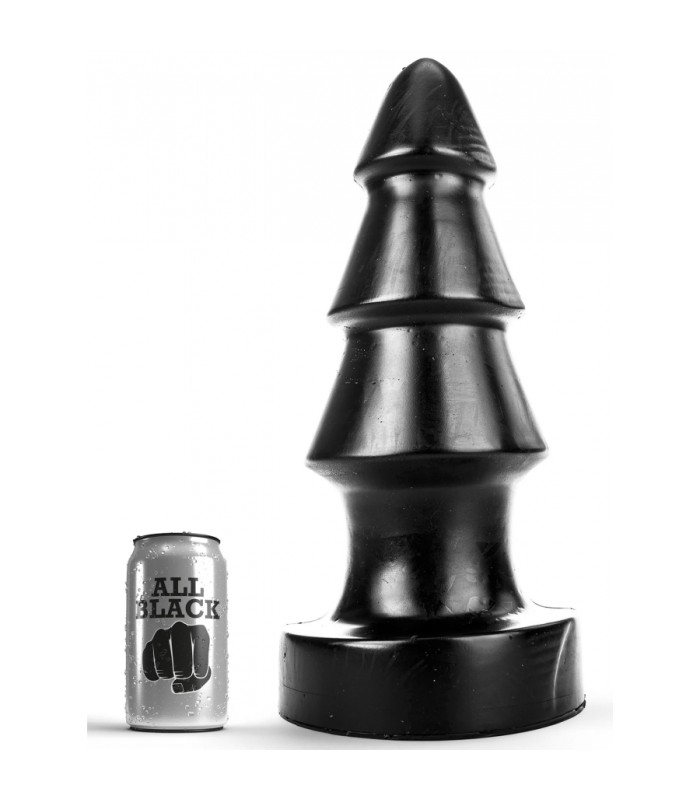 Plug Géant Progressif AllBlack sextoy gay en pvc noir