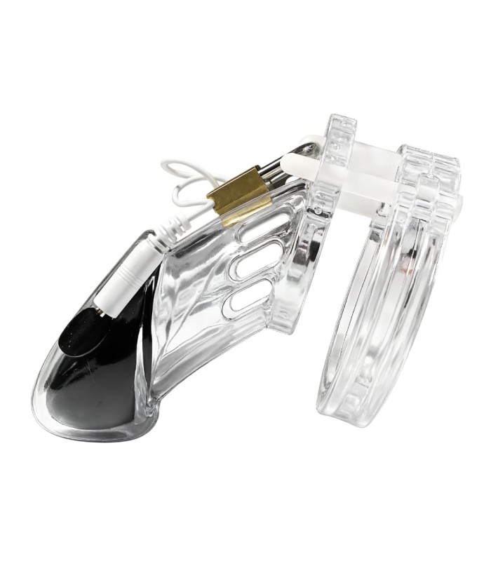 Cage de Chasteté Électro avec Télécommande
