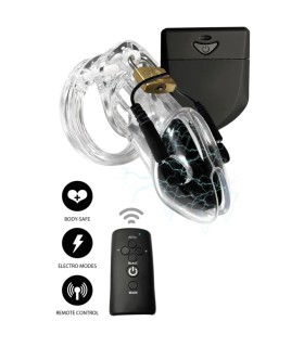 Cage de Chasteté Électro avec Télécommande
