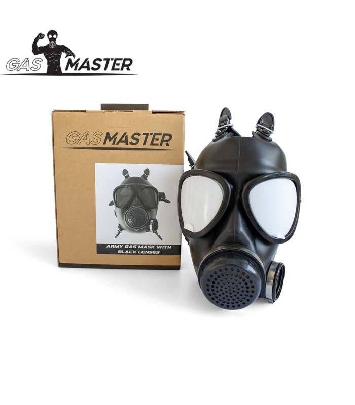 Masque à Gaz Militaire Verres Noirs