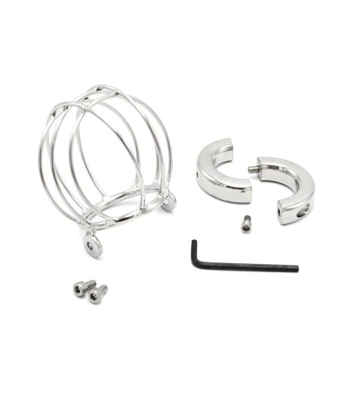 Cage Métal de Chasteté pour Testicules