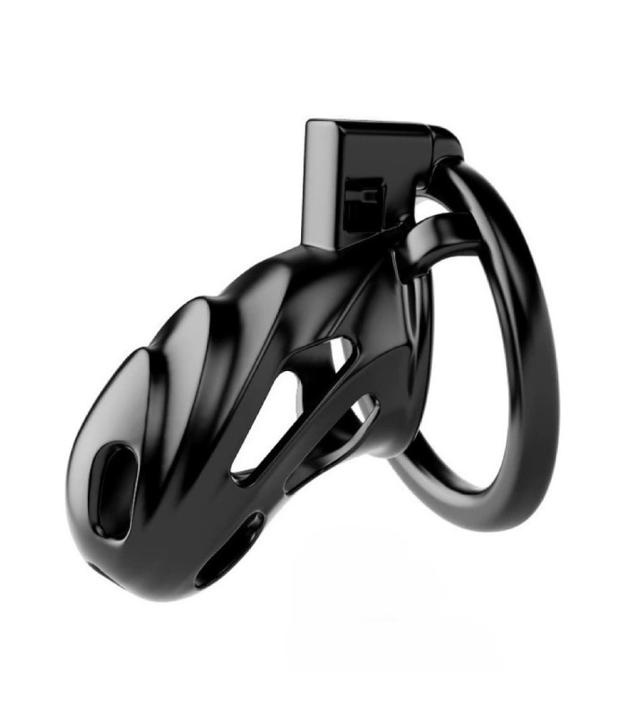 Cage de Chasteté Rigide Noir Dragon
