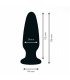 Long Plug Anal Diamant Jewel en silicone doux