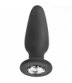 Long Plug Anal Diamant Jewel en silicone doux Long Plug Anal Diamant Jewel en silicone doux
