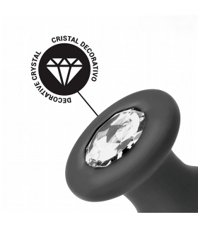 Long Plug Anal Diamant Jewel avec bijou transparent sexy Long Plug Anal Diamant Jewel avec bijou transparent sexy