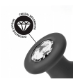 Long Plug Anal Diamant Jewel avec bijou transparent sexy Long Plug Anal Diamant Jewel avec bijou transparent sexy