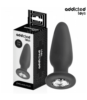 Long Plug Anal Diamant Jewel en silicone doux Long Plug Anal Diamant Jewel en silicone doux