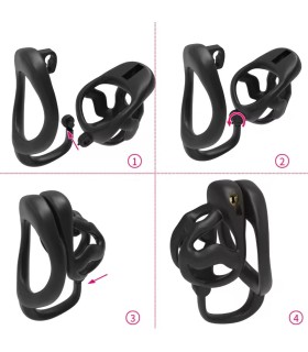 Cage de Chasteté Rigide Split Testicules