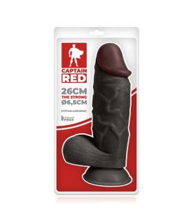 Gode XL Réaliste Noir 25x6,5cm