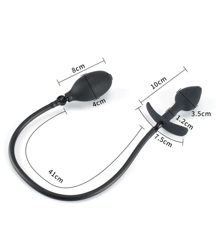 Plug Anal Gonflable XXL Tuyau Amovible