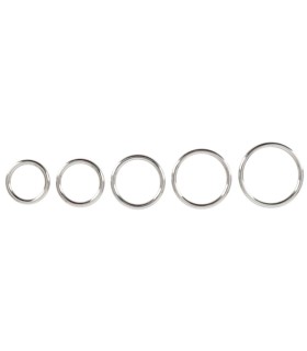 Coffret de 5 Anneaux Péniens Métal Coffret de 5 Anneaux Péniens Métal